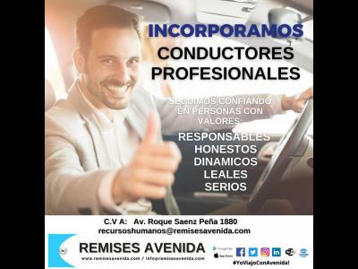 Empleos Ofrecidos INCORPORAMOS CONDUCTORES PROFESIONALES PARA TAXIS Y REMISES